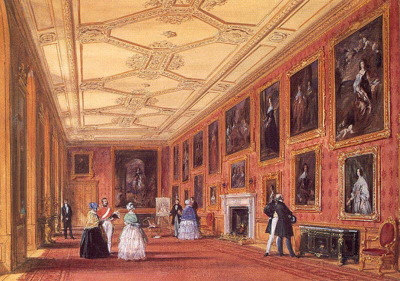Nash, Joseph The Van Dyck Room, Windsor Castle France oil painting art